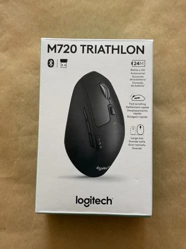 NEW LOGITECH M720 TRIATHLON WIRELESS MOUSE 910-004790 NEW 2025 RETAIL PACKAGING - image 1