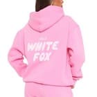 NWT White Fox Boutique Bubblegum Offstage Puff Print Oversized Hoodie EXDAL35527 - image 1