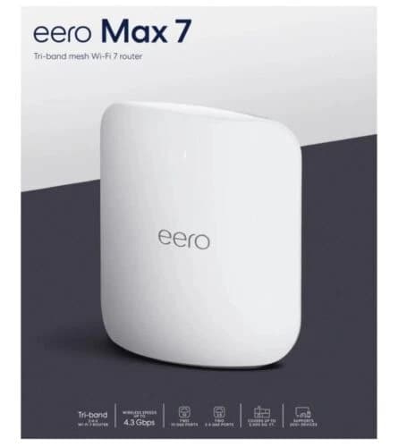 eero Max 7 Tri-Band Mesh Wi-Fi 7 Router - 10 Gbps Ethernet - White - image 1