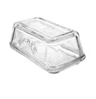 Kilner Refrigerator Clear Glass Ribbed Butter Dish Embossed Logo - image 1