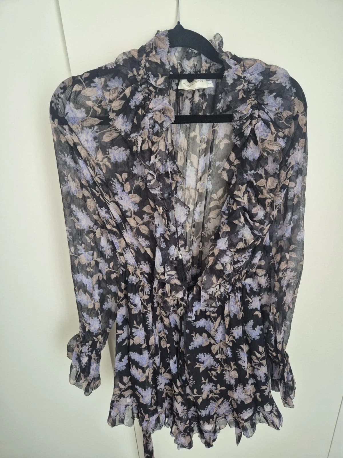 Zimmermann Floral Cotton Playsuit Size 0 - image 1