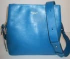 RADLEY Dukes Place Crossbody Turquoise Blue Leather Triple-Compartment Zip Top - image 1