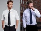 MENS WHITE DISLEY PILOT SHIRT WITH EPAULETTE UNIFORM SECURITY HIGH QUALITY New - image 1