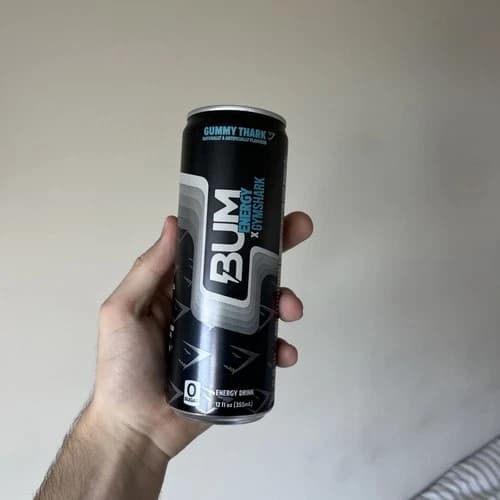 Bum Energy Gummy Thark Energy Drink Can “LIMITED EDITION” FROM GYMSHARK NY STORE - image 1