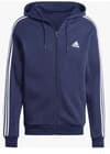 adidas Essentials Fleece 3-Stripes Full Zip Men's Hoodie - NAVY, M - image 1