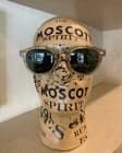 MOSCOT ORIGINALS NYC LEMTOSH BLONDE 49mm Round Sunglasses with Green Lenses - image 1