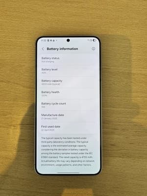 (Read Description) Samsung Galaxy S25+ Plus 256GB Blue 5G Unlocked UK 100% Batt - image 1