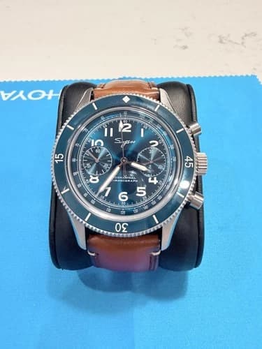 Sugess Chrono Heritage SWAN NECK Chrono Aviator Watch SEAGULL 1963 S423.02.B - image 1