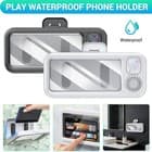 Shower Phone Holder with Wireless Bluetooth Speaker Waterproof Bathroom Case - image 1