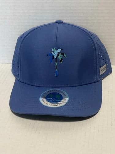 Alter Ego Running Coaster Splash Blue Palm Tree Hat Cap One Size SnapBack Small - image 1