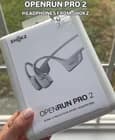 New Shokz OpenRun Pro 2 Bone Conduction Bluetooth Sports Headphones Silver - image 1