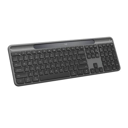 Logitech Signature Slim Solar+ Wireless Bluetooth Keyboard K980, Graphite - image 1