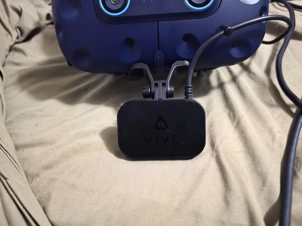 HTC Vive Pro Eye VR Headset with Facial Tracker and Link Box - image 1