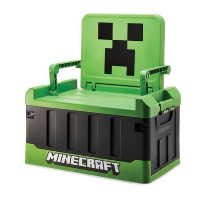 Numskull Minecraft Bedroom Storage Box With Folding Chair - image 1