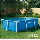 Intex Rectangular Frame Above Ground Outdoor Splash Swimming Pool - image 1
