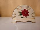 1999 Home for the Holidays Napkin Holder Royal Limited Holly Holiday - image 1