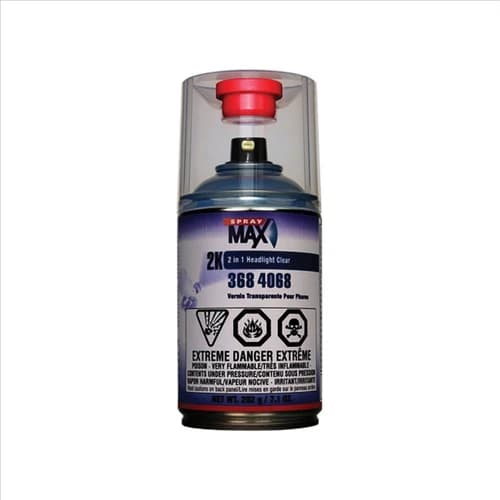 SprayMax 3684068 2K 2-in-1 Clear Coat, 250 mL, Gloss, 58% Solids Content - image 1