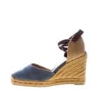 CASTANER women shoes Blue jeans organic fabric Carina 8 wedge espadrillas - image 1