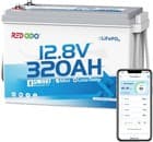 Redodo 12V 320Ah Mini Bluetooth LiFePO4 Battery 200A BMS 4096Wh for RV,Solar - image 1