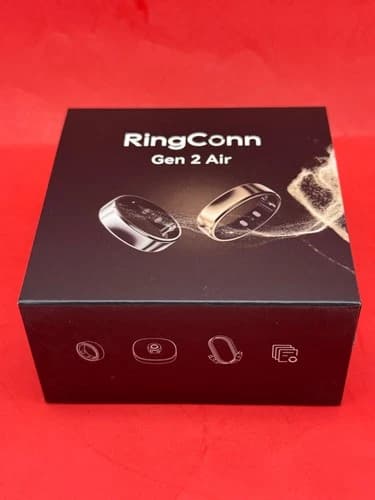 RingConn Gen 2 Air Ultra-Thin Smart Ring Health Tracking AI Wellness Sz 7 SILVER - image 1