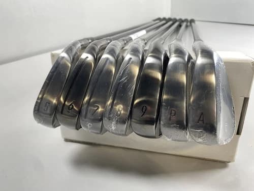 Set of TaylorMade Qi Gunmetal Irons #5-PW,AW w/ KBS Max MT 85 Steel Stiff Flex - image 1