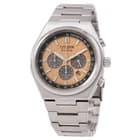 Citizen CA4610-85Z Zenshin Chrono Salmon Dial 42.5 mm Men's Watch New - image 1
