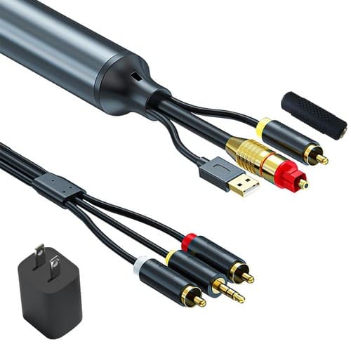 Digital to Analog Audio Converter Cable,DAC Digital Optical Coxial to Analog ... - image 1