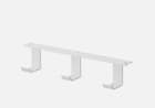 Yamazaki Under Desk Triple Hook White 5853 Tower Bag & Accessory Rack - image 1