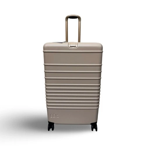 BÉIS Large Check-In Roller- Beige - image 1