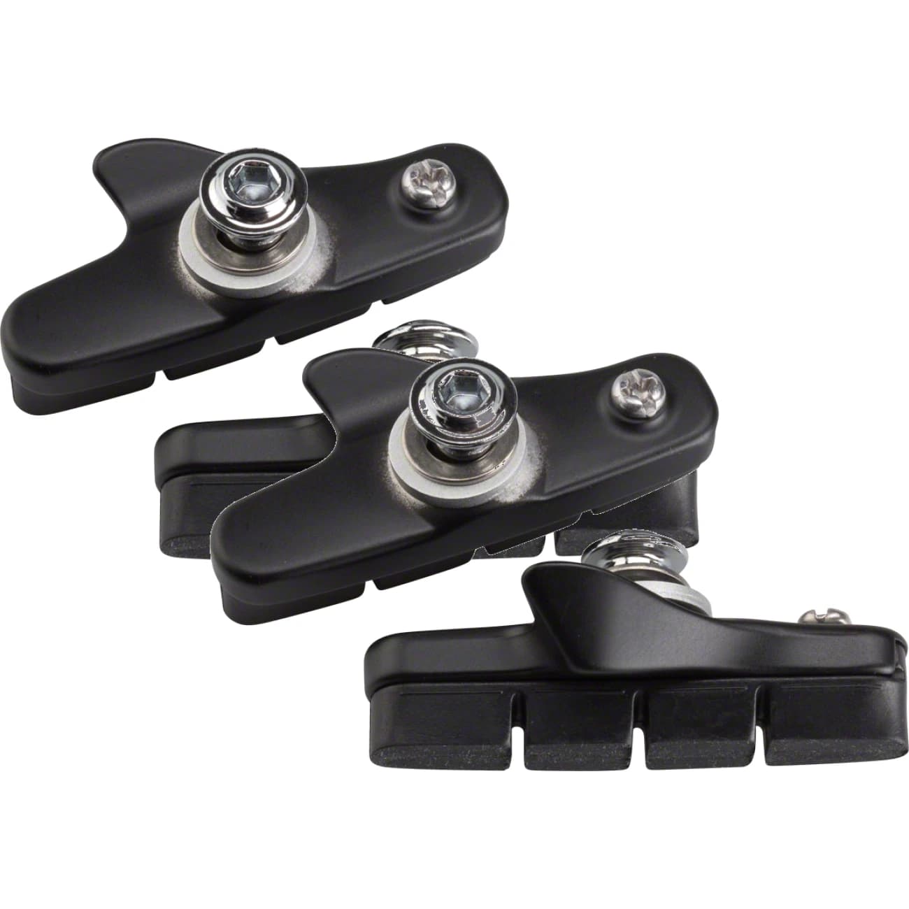 Shimano 105 5800-L Road Brake Shoe Set R55C4 Pads Aluminum Carrier Black 2 Pack - image 1
