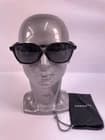 WMP Francis Black Sunglasses W 52-21-143 Triple Black Polarized Lenses - image 1