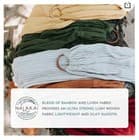 nalakai Bamboobaby sling Ringsling Green Linen Size Adjustable Infant Toddler - image 1