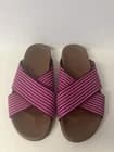 Rothy’s The Weekend Slide Cross Strap Open Toe in Sangria Knit Women’s 8 EUC - image 1
