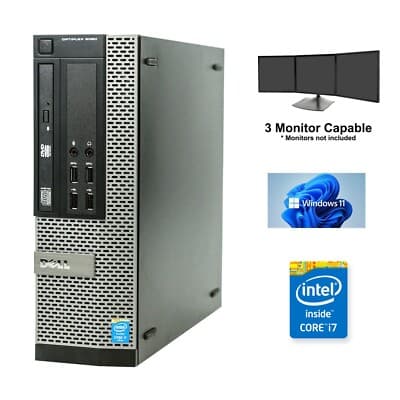 Dell OptiPlex 9020 SFF Core i7 32GB Ram 512GB SSD Windows 11 Computer Desktop - image 1