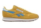 Reebok Classic Leather Running Sneakers Low Top Lace-Up Yellow Blue Solid - image 1