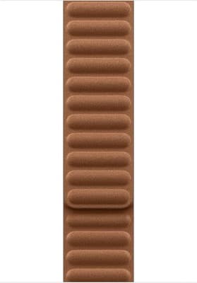 Apple Watch Band Magnetic Link 46mm Caramel S/M Durable Micro-Twill FineWoven - image 1