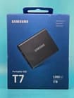 SAMSUNG T7 Portable SSD 1TB titan grey USB 3.2 Gen2 External MU-PC1T0H/AM - NEW - image 1