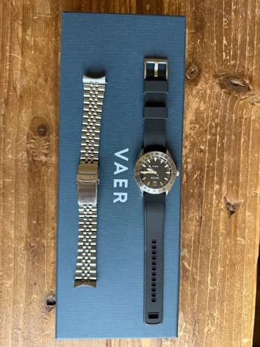 Vaer G2 Pacific Steel GMT Watch 39mm Men's Quartz w/ Premium Jubilee bracelet - image 1