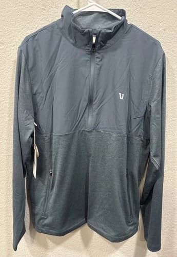 Vuori Sunday Element 1/2 Zip Blue Sea Heather - image 1