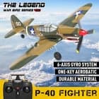US Volantex P40 2.4G 4CH Fighter RC Plane 6-Axis Gyro 400MM Remote Control RTF - image 1