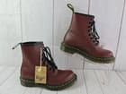 Dr. Martens 1460 Smooth Leather Lace Up Cherry Red Boots ~ Size Men's 4/WMN 5 - image 1