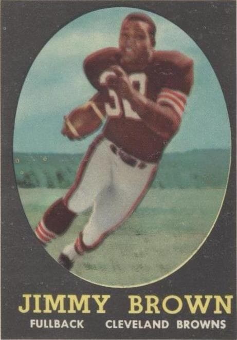 1958 Topps Jim Brown #62 Rookie Card - image 1