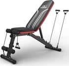 FLYBIRD Foldable Weight Bench with Resistance Bands, 8 Backrests Fast Adjustable - image 1