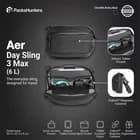 Aer Day Sling 3 Max Black Crossbody Bag 6L iPad 11" EDC Travel Sling Pack | BNWT - image 1