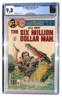 Six Million Dollar Man #4 CGC 9.8 Joe Staton & Jack Sparling Charlton 1976 (MS) - image 1