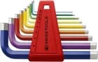 PB Swiss Tools Rainbow color-coded Hex Key Set, sizes 1.5-10mm - image 1