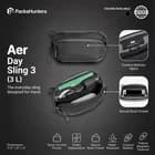 Aer Day Sling 3 Black Crossbody Bag Travel Sling Pack 3L 1680D Cordura | BNWT - image 1