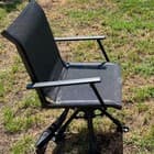 KEMIMOTO 360-Degree Swivel Base Adjustable Folding Blind Chair - Black - image 1