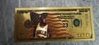 MICHAEL JORDAN 24K GOLD FOIL US 100 DOLLAR BILL CARD*RARE* (read description) - image 1