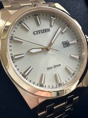 Citizen Men's Classic Date Eco-Drive Gold Stainless Steel Watch 41 MM BM7532-54P - image 1